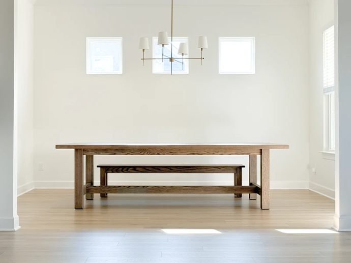 Oak dining table